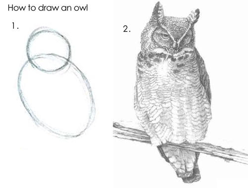 Caption: How to draw an owl in two steps meme from
https://knowyourmeme.com/photos/572093-how-to-draw-an-owl